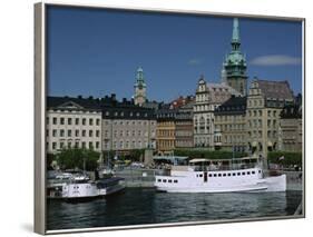 Munkbroleden Waterfront, Gamla Stan (Old Town), Stockholm, Sweden, Scandinavia-Duncan Maxwell-Framed Photographic Print