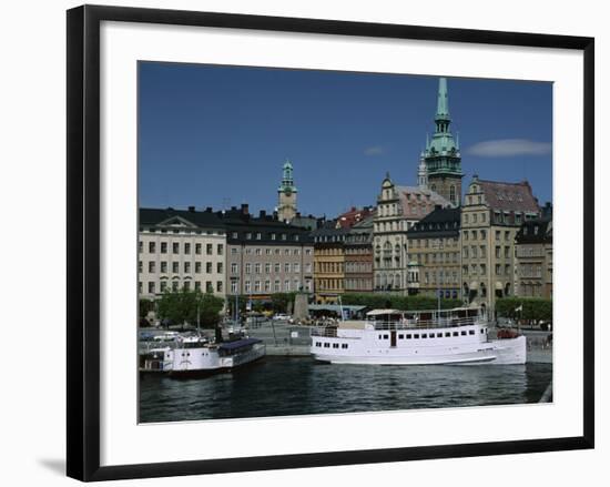 Munkbroleden Waterfront, Gamla Stan (Old Town), Stockholm, Sweden, Scandinavia-Duncan Maxwell-Framed Photographic Print