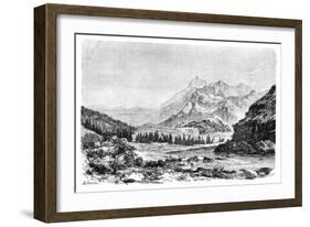 Munku-Sardyk, the Sayan Mountains, Siberia, Russia, 1895-Bertrand-Framed Giclee Print