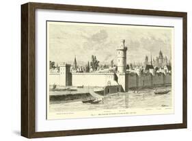 Mur D'Enceinte De Charles V Et Tour Du Bois, Vers 1450-null-Framed Giclee Print