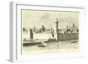 Mur D'Enceinte De Charles V Et Tour Du Bois, Vers 1450-null-Framed Giclee Print