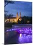 Mur Insel and Mariahilfkirche Church, Graz, Styria, Austria-Walter Bibikow-Mounted Photographic Print