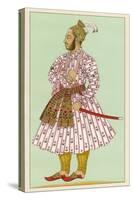 Murad Bakche Brother of the Mughal Emperor Auranzeb Alamgir I-Chataignon-Stretched Canvas