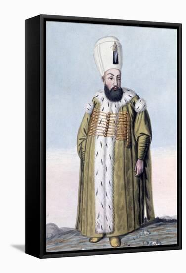 Murad III, Ottoman Emperor, (1808)-John Young-Framed Stretched Canvas