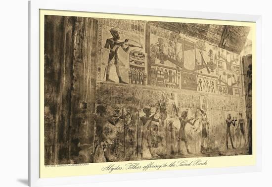 Mural at Abydos-null-Framed Art Print