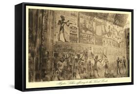 Mural at Abydos-null-Framed Stretched Canvas