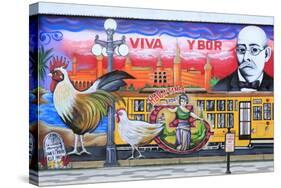 Mural by Chico in Ybor City Historic District-Richard Cummins-Stretched Canvas