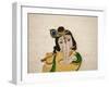 Mural Depicting Ganesha, a Hindu Deity, Inside City Palace, Udaipur, Rajasthan, India-Keren Su-Framed Photographic Print