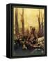 Mural Forest Marines-null-Framed Stretched Canvas