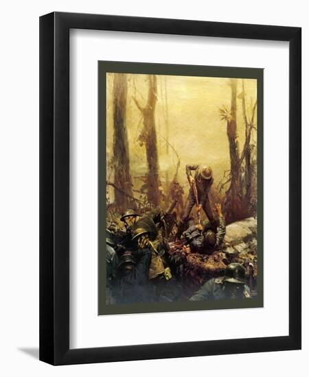 Mural Forest Marines-null-Framed Giclee Print