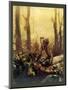 Mural Forest Marines-null-Mounted Giclee Print