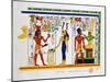 Mural from El-Kab, Egypt, 1841-Nestor l'Hote-Mounted Giclee Print