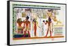 Mural from El-Kab, Egypt, 1841-Nestor l'Hote-Framed Stretched Canvas