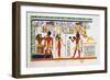 Mural from El-Kab, Egypt, 1841-Nestor l'Hote-Framed Giclee Print