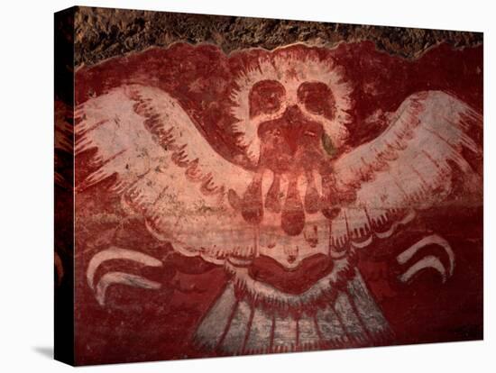 Mural from Tetitla, Eagle, Teotihuacan, Mexico-Kenneth Garrett-Stretched Canvas