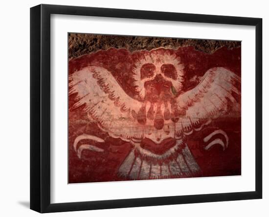 Mural from Tetitla, Eagle, Teotihuacan, Mexico-Kenneth Garrett-Framed Premium Photographic Print