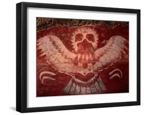 Mural from Tetitla, Eagle, Teotihuacan, Mexico-Kenneth Garrett-Framed Premium Photographic Print