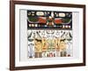 Mural from the Tombs of the Kings at Thebes, 1820-Giovanni Battista Belzoni-Framed Giclee Print