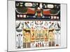 Mural from the Tombs of the Kings at Thebes, 1820-Giovanni Battista Belzoni-Mounted Giclee Print