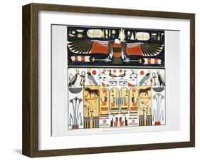 Mural from the Tombs of the Kings at Thebes, 1820-Giovanni Battista Belzoni-Framed Giclee Print