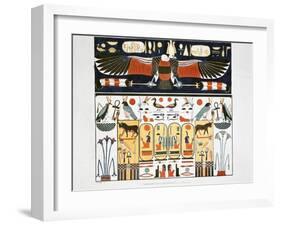 Mural from the Tombs of the Kings at Thebes, 1820-Giovanni Battista Belzoni-Framed Giclee Print