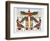 Mural from the Tombs of the Kings at Thebes, 1820-Charles Joseph Hullmandel-Framed Giclee Print