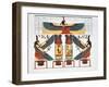 Mural from the Tombs of the Kings at Thebes, 1820-Charles Joseph Hullmandel-Framed Giclee Print