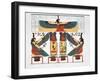 Mural from the Tombs of the Kings at Thebes, 1820-Charles Joseph Hullmandel-Framed Giclee Print