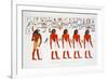 Mural from the Tombs of the Kings at Thebes, 1820-Giovanni Battista Belzoni-Framed Giclee Print