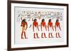 Mural from the Tombs of the Kings at Thebes, 1820-Giovanni Battista Belzoni-Framed Giclee Print