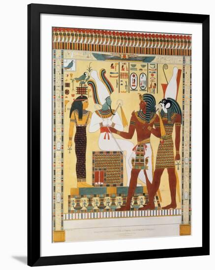 Mural from the Tombs of the Kings of Thebes, Discovered by G. Belzoni-Giovanni Battista Belzoni-Framed Giclee Print