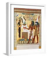 Mural from the Tombs of the Kings of Thebes, Discovered by G. Belzoni-Giovanni Battista Belzoni-Framed Giclee Print