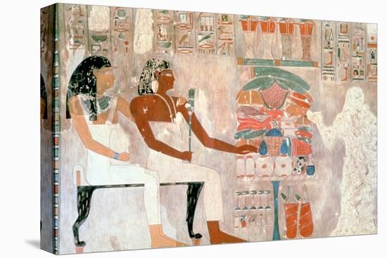 Mural from the Tombs of the Nobles, Thebes, Luxor, Egypt-null-Stretched Canvas