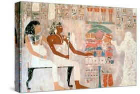 Mural from the Tombs of the Nobles, Thebes, Luxor, Egypt-null-Stretched Canvas