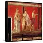 Mural from the Villa of the Mysteries, Pompeii-null-Framed Stretched Canvas