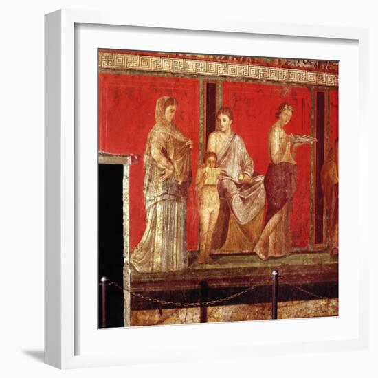 Mural from the Villa of the Mysteries, Pompeii-null-Framed Giclee Print