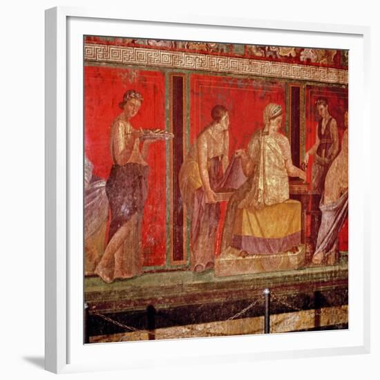 Mural from the Villa of the Mysteries, Pompeii-null-Framed Giclee Print