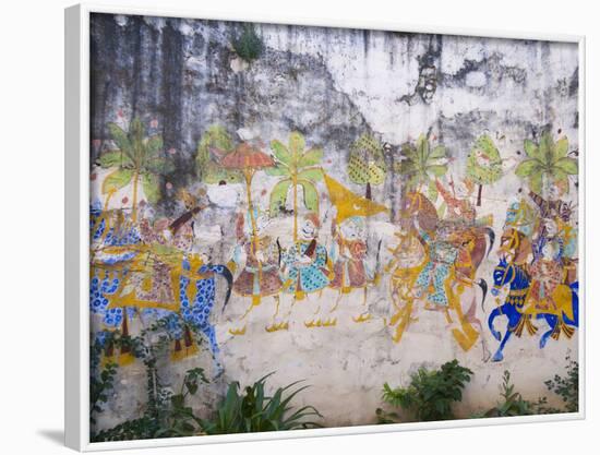 Mural in Castle Bijaipur, Rajasthan, India-Keren Su-Framed Photographic Print