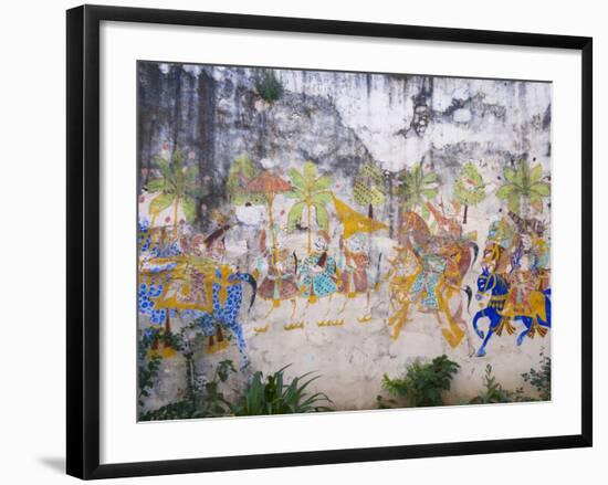 Mural in Castle Bijaipur, Rajasthan, India-Keren Su-Framed Photographic Print