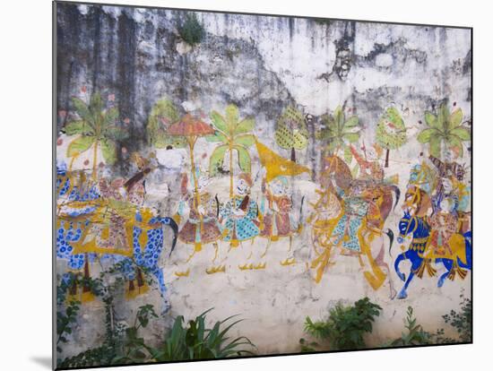 Mural in Castle Bijaipur, Rajasthan, India-Keren Su-Mounted Photographic Print