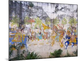 Mural in Castle Bijaipur, Rajasthan, India-Keren Su-Mounted Photographic Print