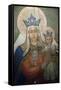 Mural in St. Nicholas Croatian Catholic Church in Millvale, Pa, Usa-Dave Bartruff-Framed Stretched Canvas