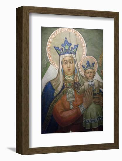 Mural in St. Nicholas Croatian Catholic Church in Millvale, Pa, Usa-Dave Bartruff-Framed Photographic Print