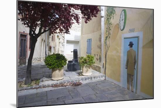 Mural in the Town of Sigean, Languedoc-Roussillon, France-Rob Cousins-Mounted Photographic Print