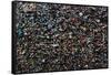 Mural Made of Used Chewing Gums, Bubblegum Alley, San Luis Obispo County, California, USA-null-Framed Stretched Canvas