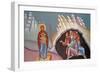 Mural of the Madonna and Child, Kykkos Monastery, Cyprus-null-Framed Giclee Print