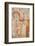 Mural of the Visitation Dating from the 12th to 16th Century in the Church of Moutiers-Godong-Framed Photographic Print