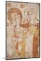 Mural of the Visitation Dating from the 12th to 16th Century in the Church of Moutiers-Godong-Mounted Photographic Print