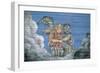 Mural Painted on a Wooden Wall, Ethnographic Open-Air Museum, Riga, Latvia-null-Framed Giclee Print