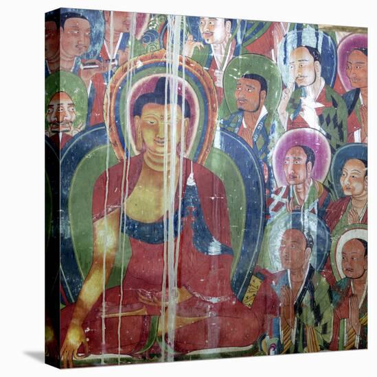 Mural Painting (11th Century), Dratang Monastery, Lhoka (Shannan) Prefecture, Tibet, China-Ivan Vdovin-Stretched Canvas